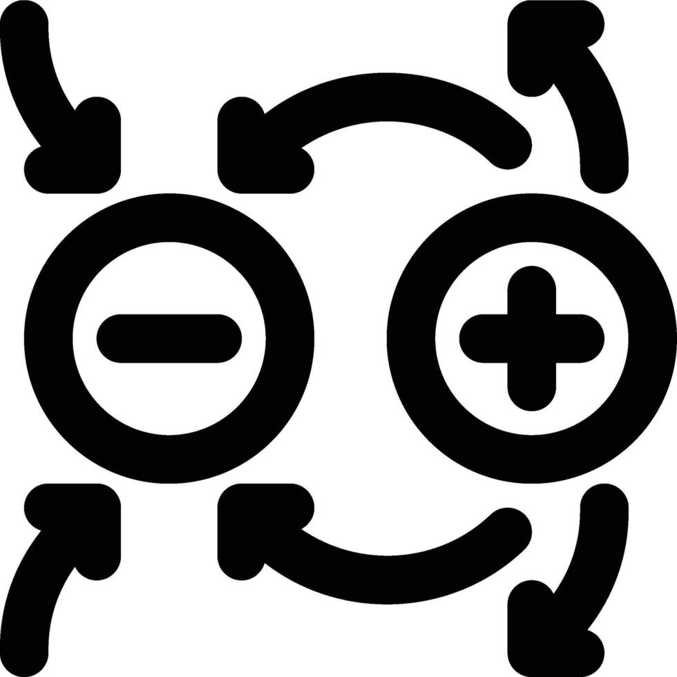 Electrostatics, Electro, Static Outline Icon vector