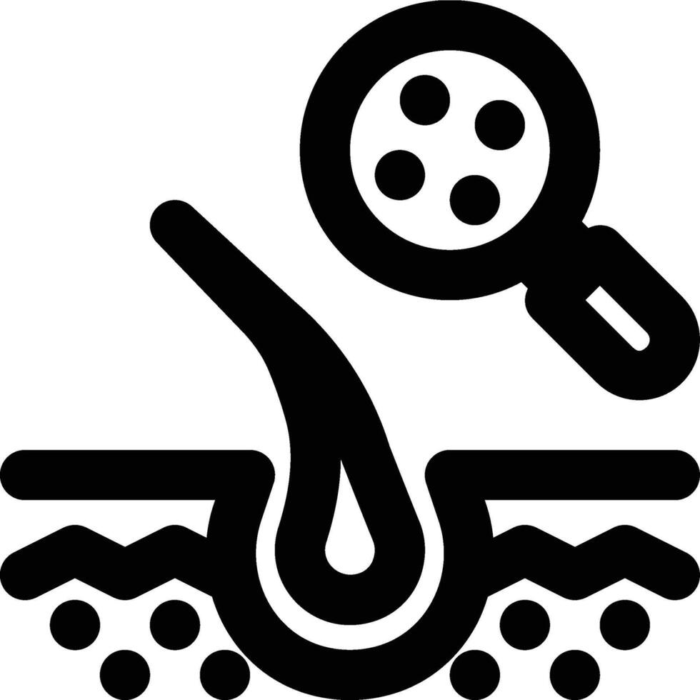 Dermatology, Skin, Science Outline Icon vector