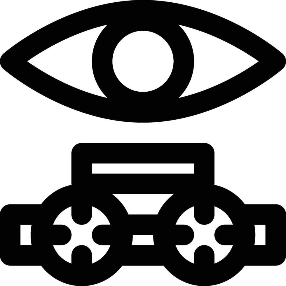 Optometry, Optometrist, Optics Outline Icon vector