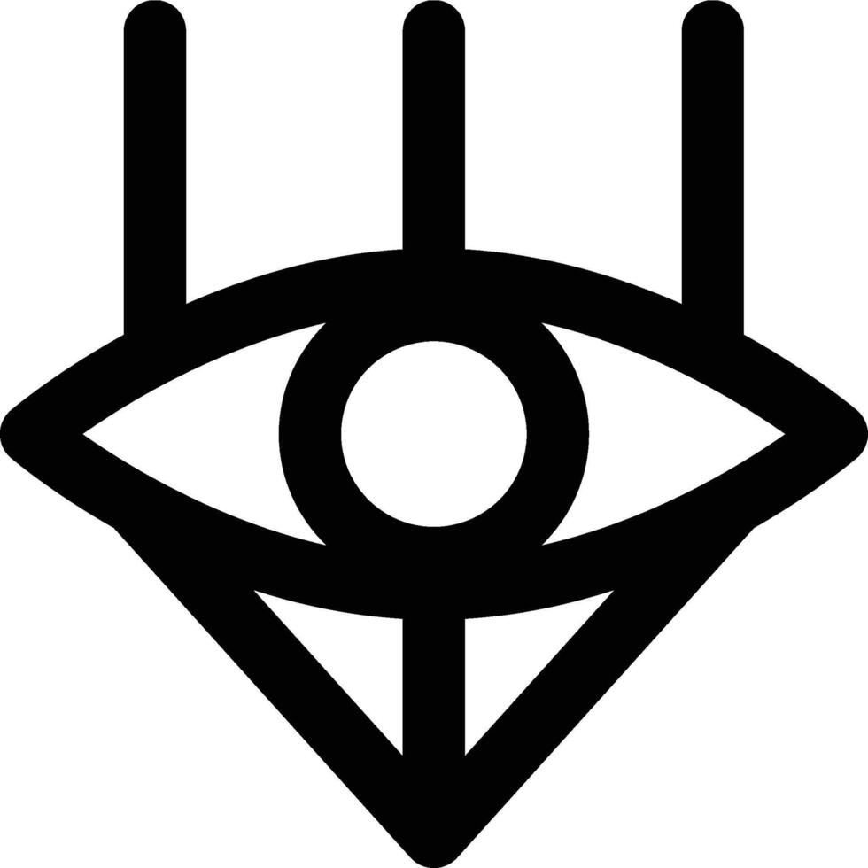 Optics, Optical, Eyes Outline Icon vector