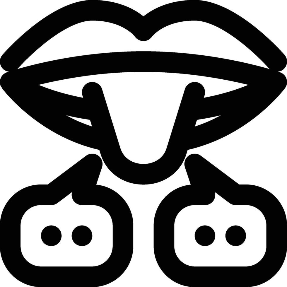 Phonology, Speech, Sound Outline Icon vector