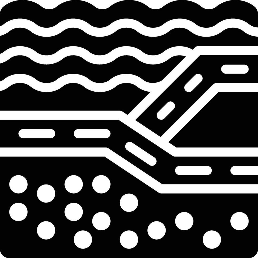 Tectonics, Geology, Science Glyph Solid Icon vector