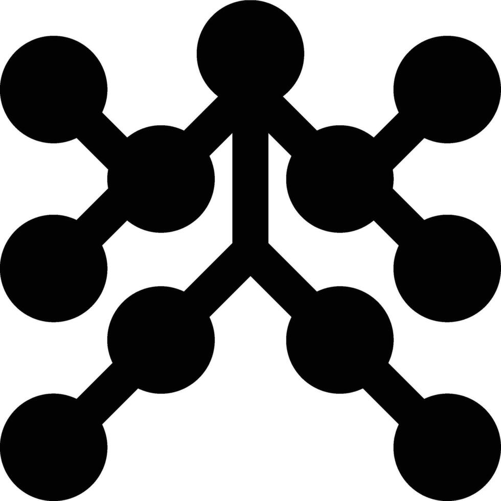 Taxonomy, Classification, Categorization Glyph Solid Icon vector