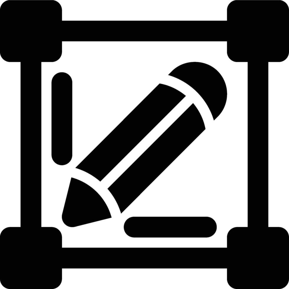 Typography, Typing, Science Glyph Solid Icon vector