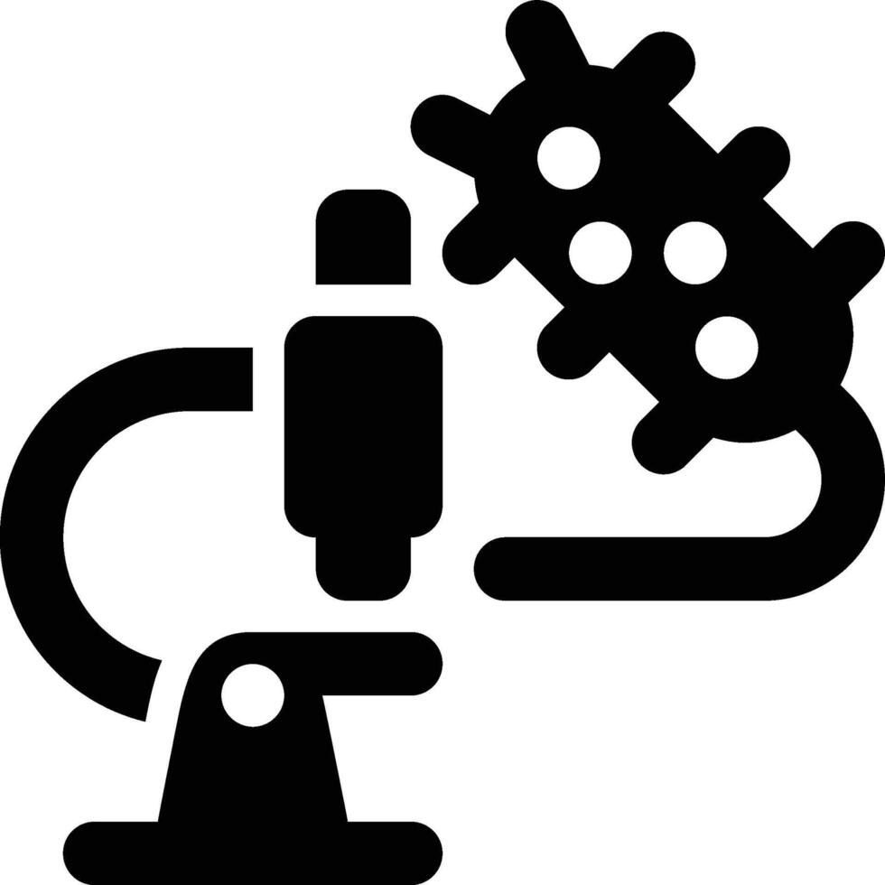 Bacteriology, Bacteria, Biology Glyph Solid Icon vector