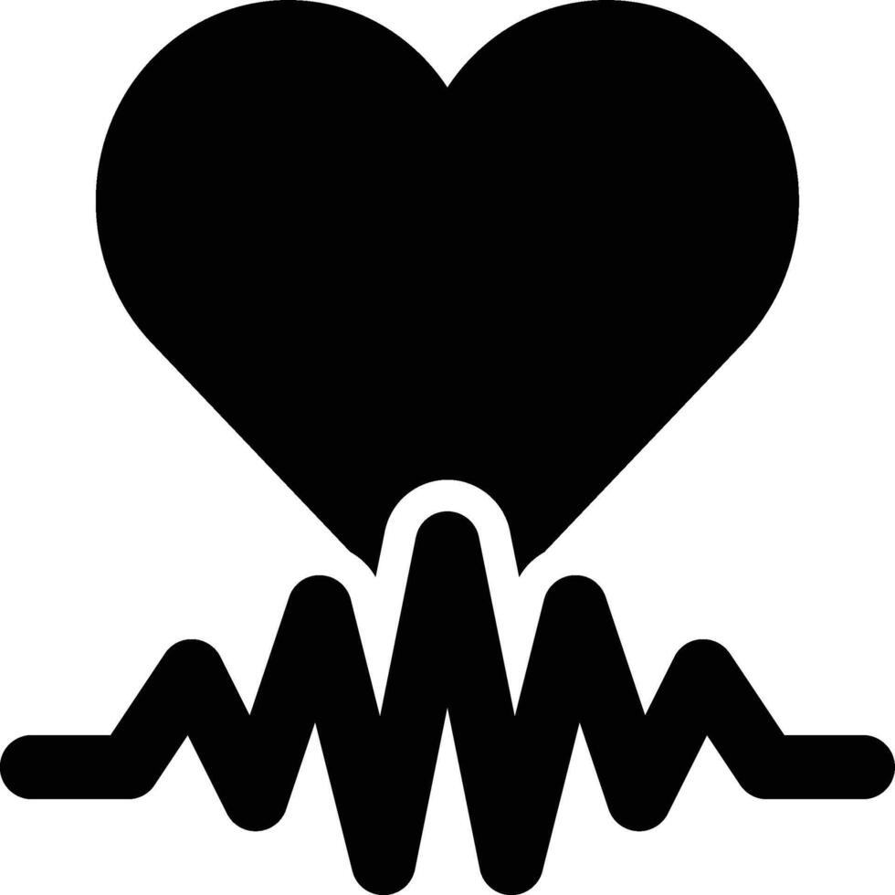 Cardiology, Heart, Science Glyph Solid Icon vector