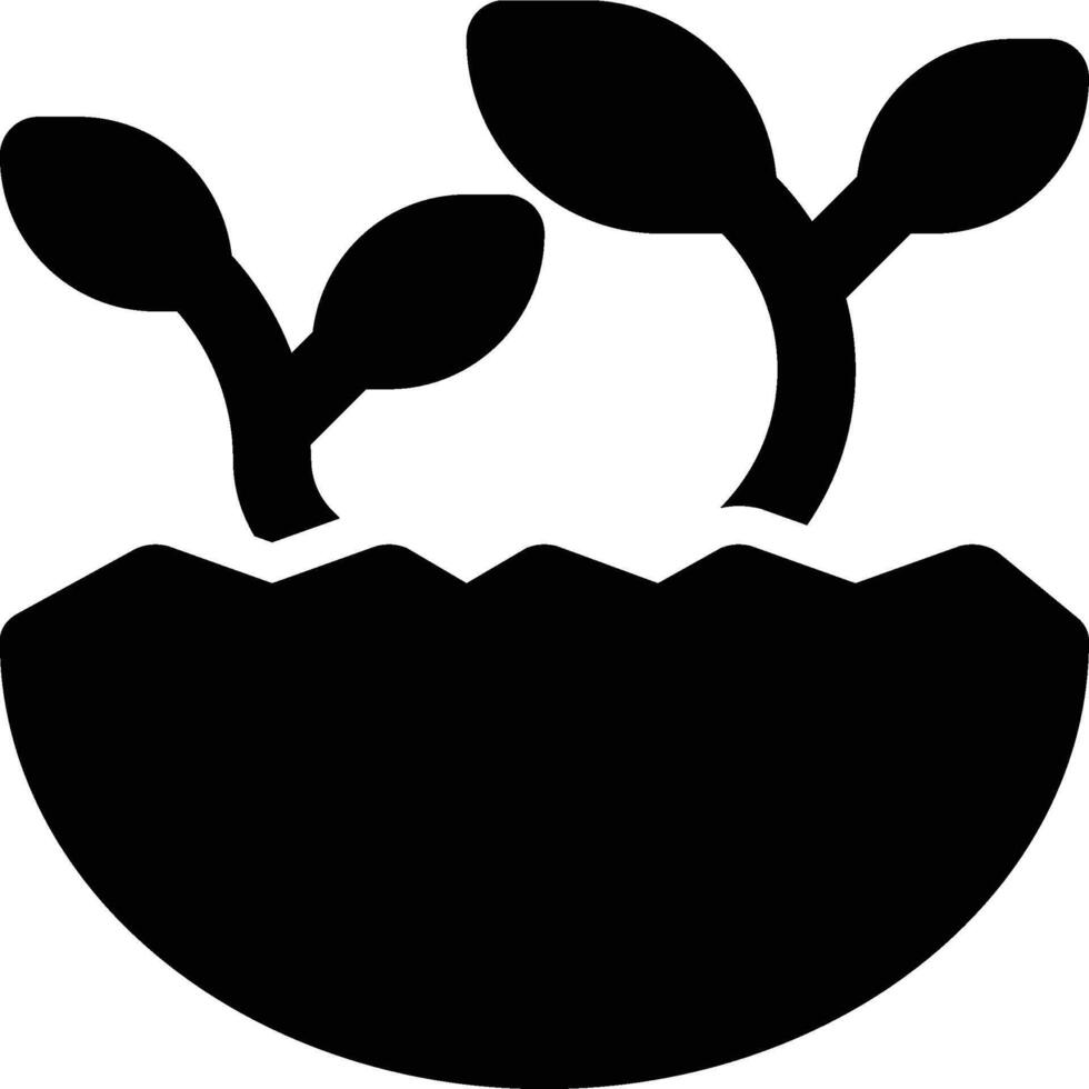 Geoponics, Agriculture, Botany Glyph Solid Icon vector