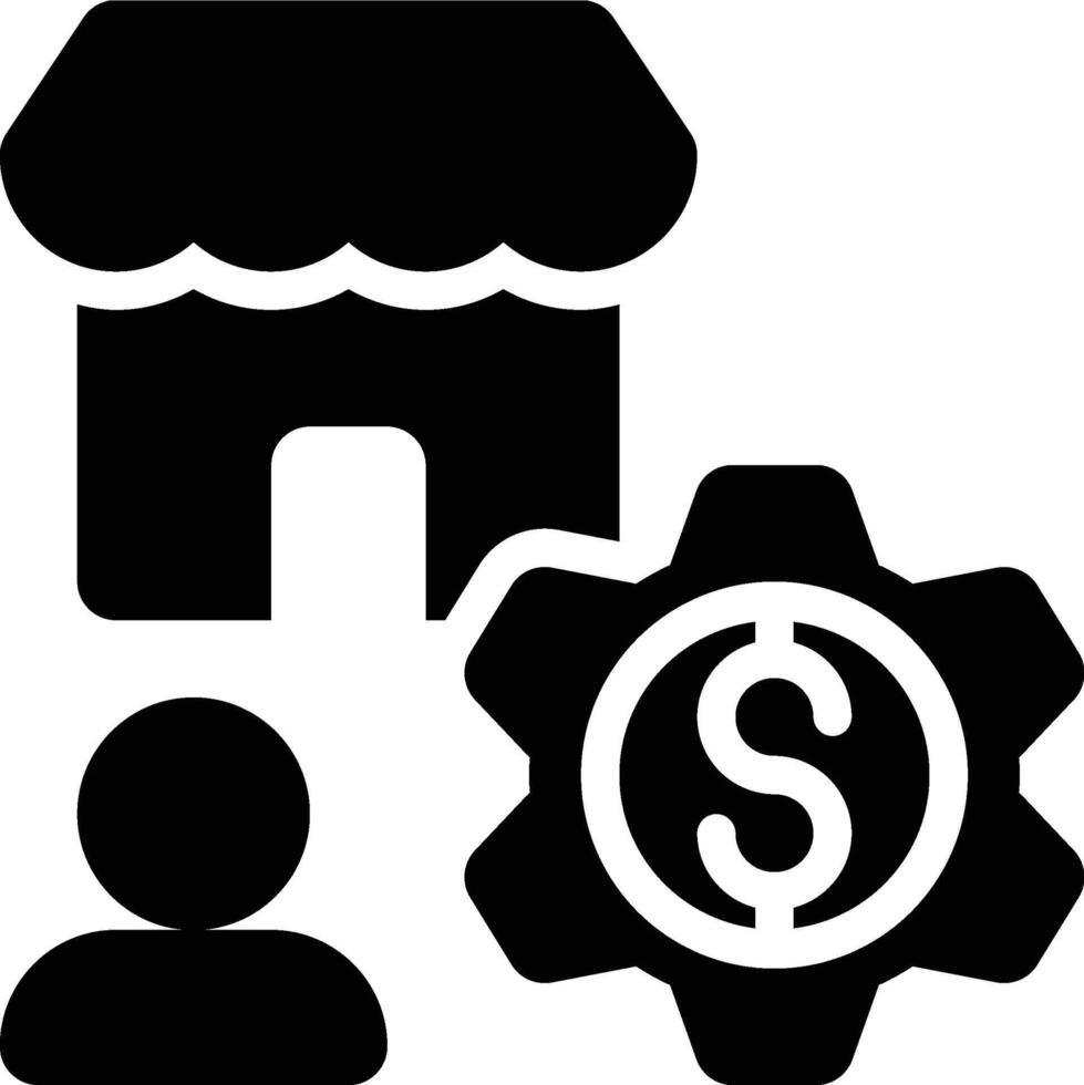 Microeconomics, Economics, Finance Glyph Solid Icon vector