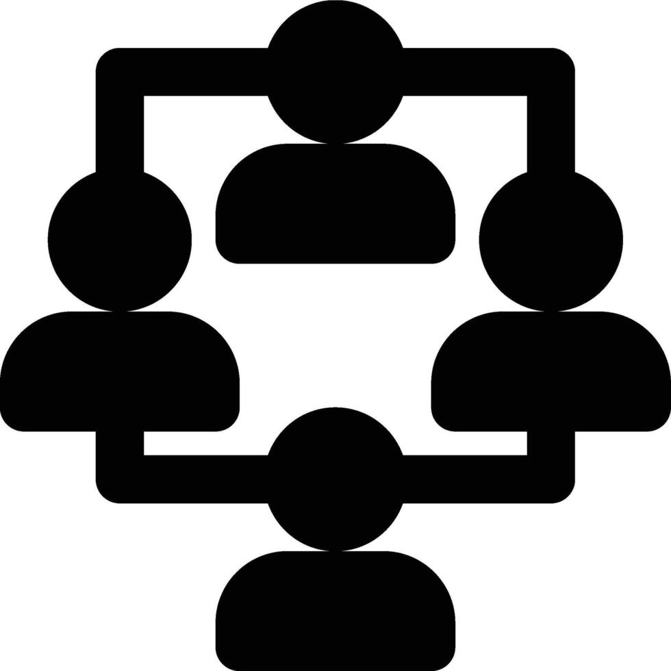 Sociology, Society, Social Science Glyph Solid Icon vector