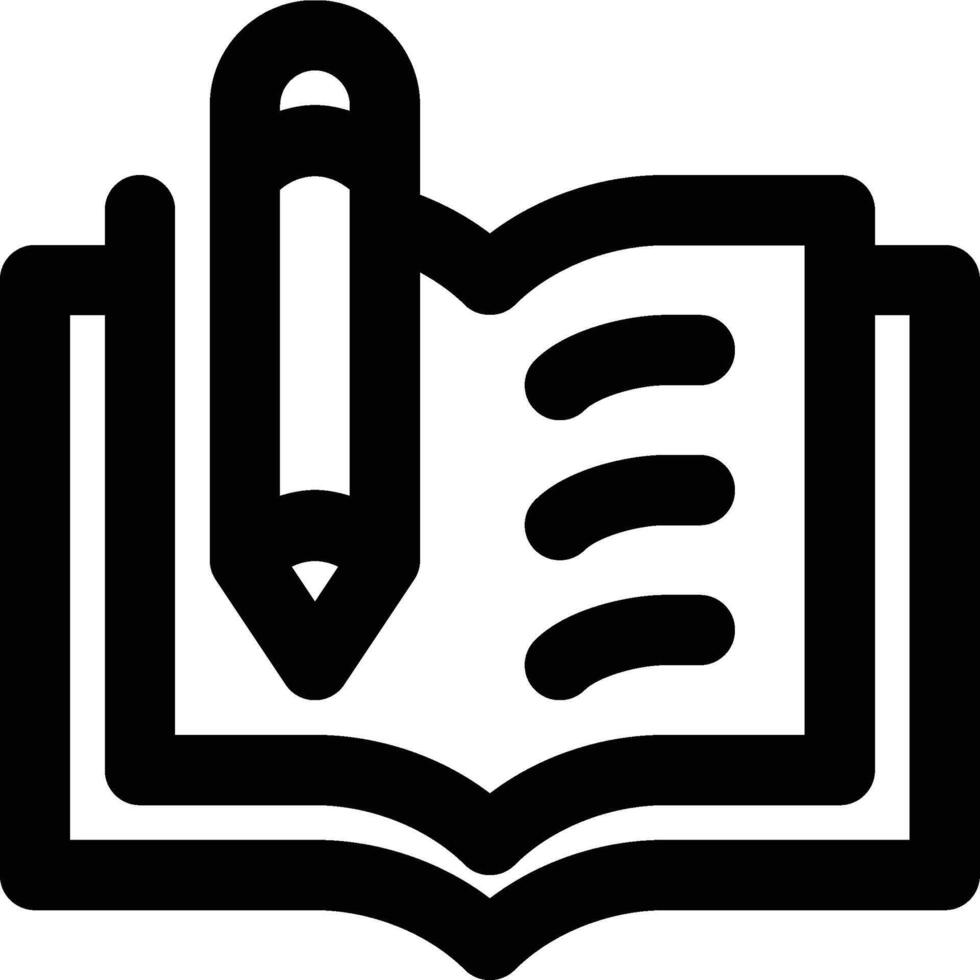 Learning, Writing, School Outline Icon vector