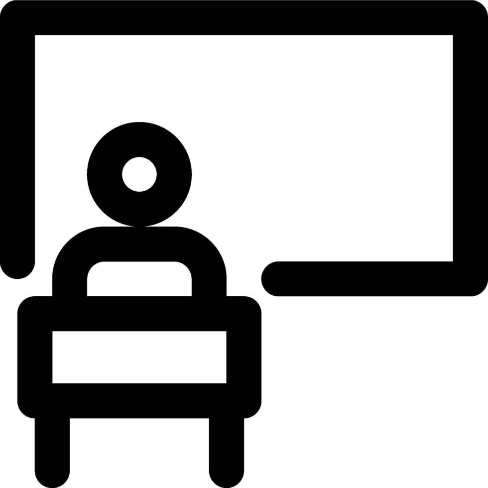 Lecturer, Teacher, Teaching Outline Icon vector