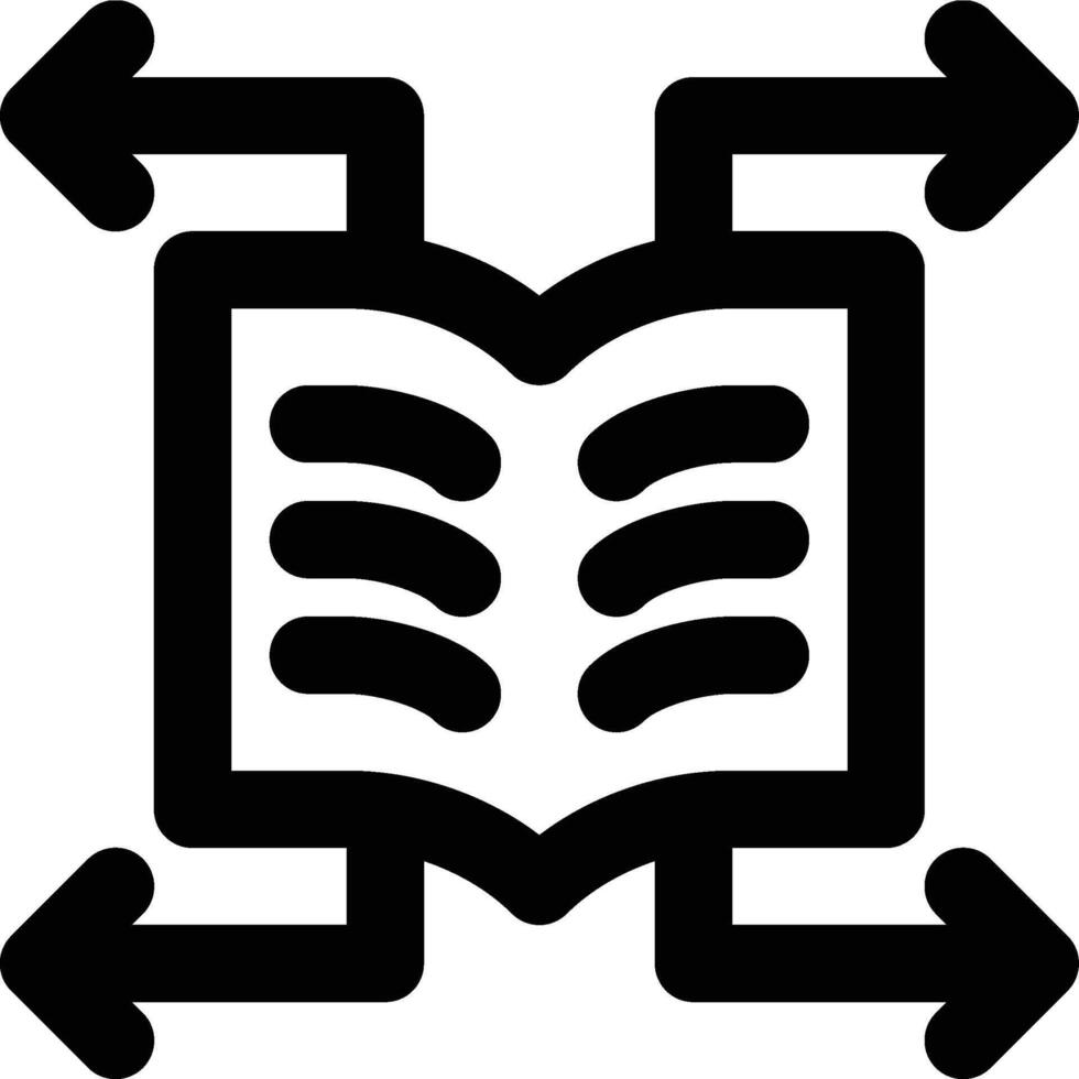 Learning Outcome, Sharing, Knowledge Outline Icon vector