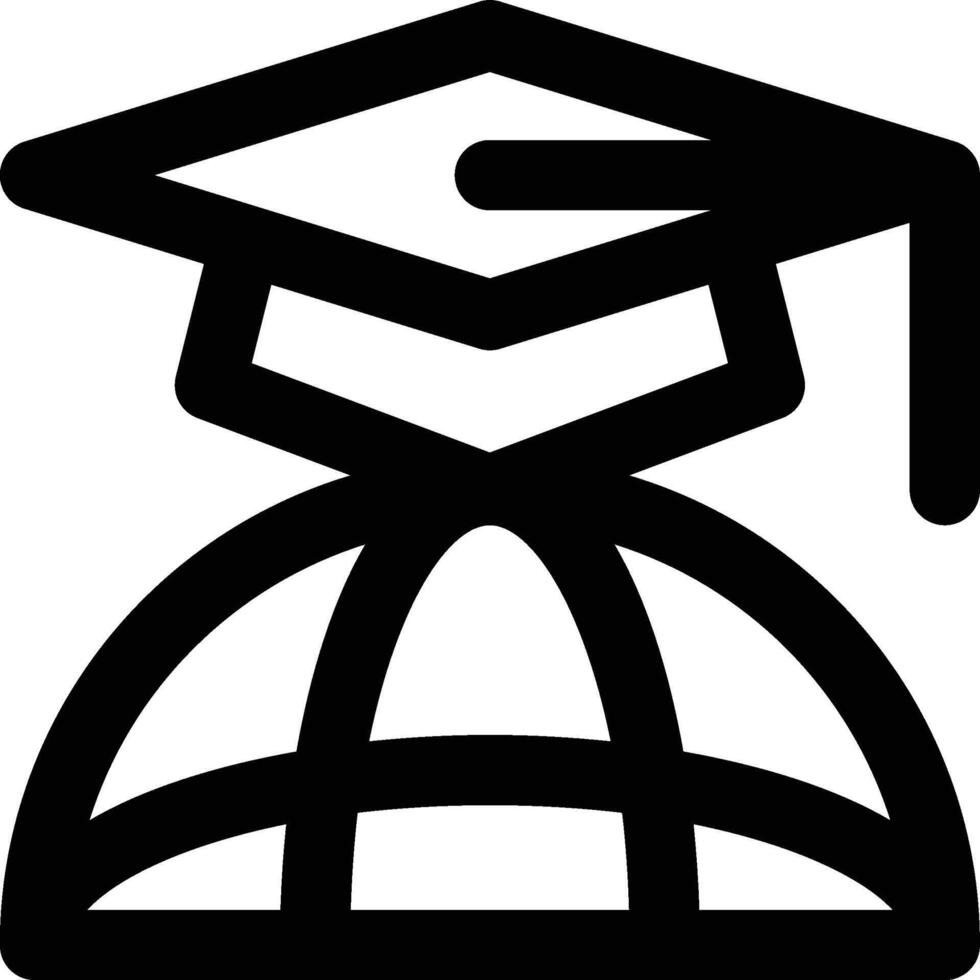 International Education, Global, Education Outline Icon vector