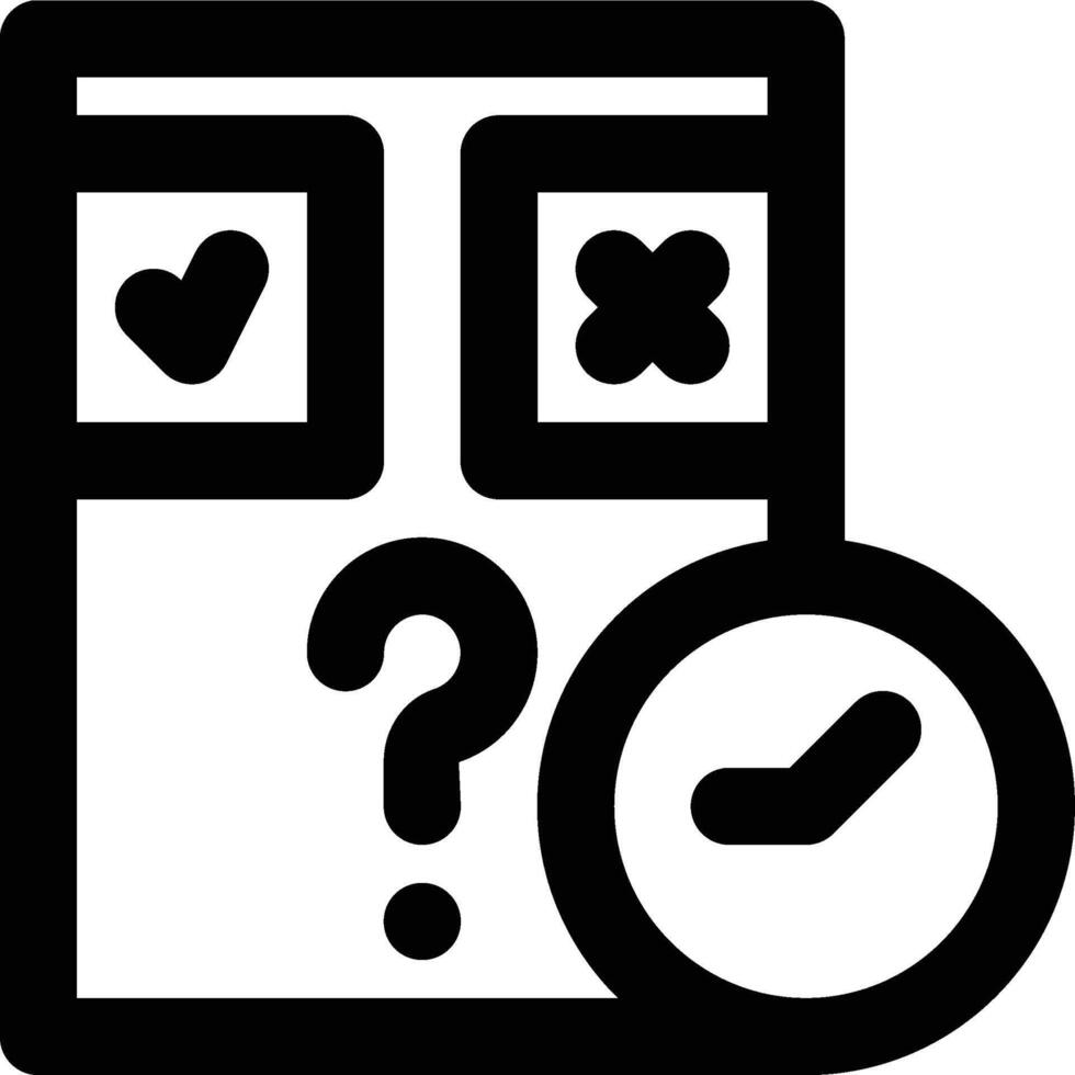 Quiz, Question, Assessment Outline Icon vector