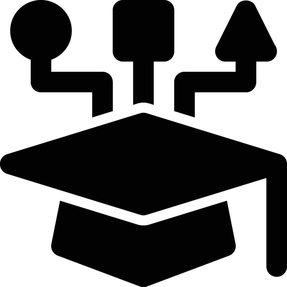 Alternative Education, Education, Experience Glyph Solid Icon vector