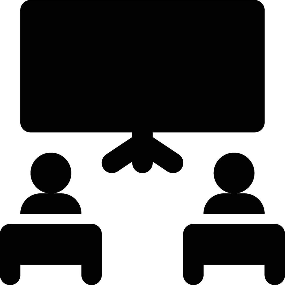 Classroom, Class, School Glyph Solid Icon vector