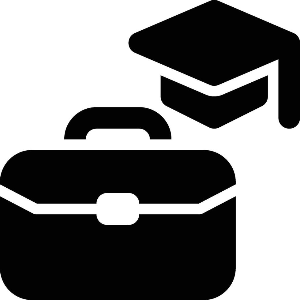 Business Education, Business School, Business University Glyph Solid Icon vector