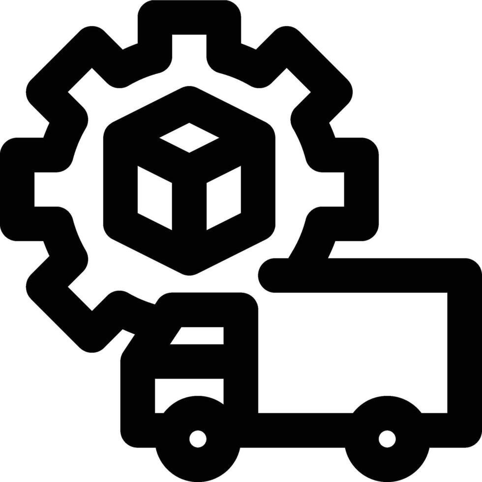 Logistic Engineering, Logistics, Engineering Outline Icon vector