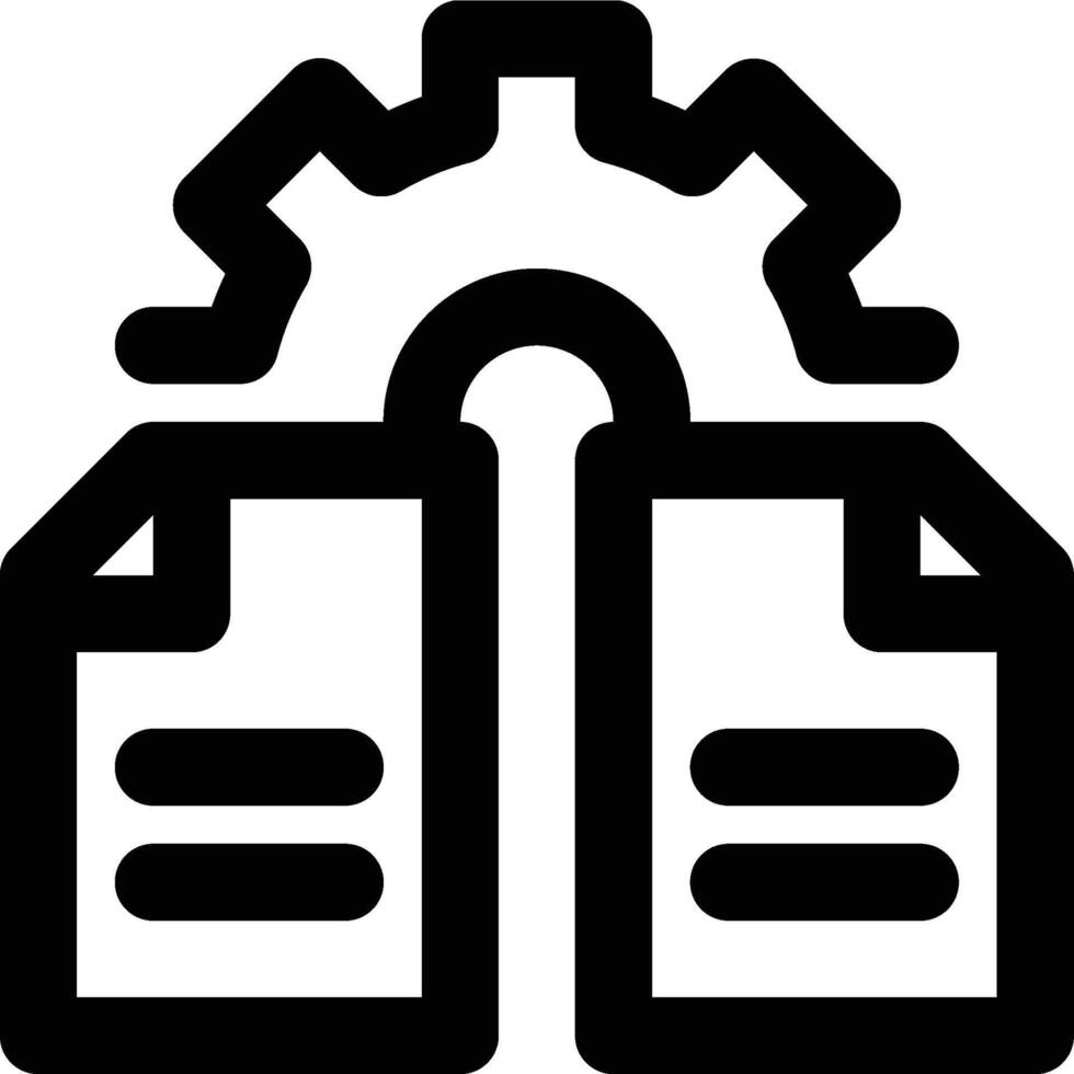 Information Engineering, Data Engineering, Engineering Outline Icon vector