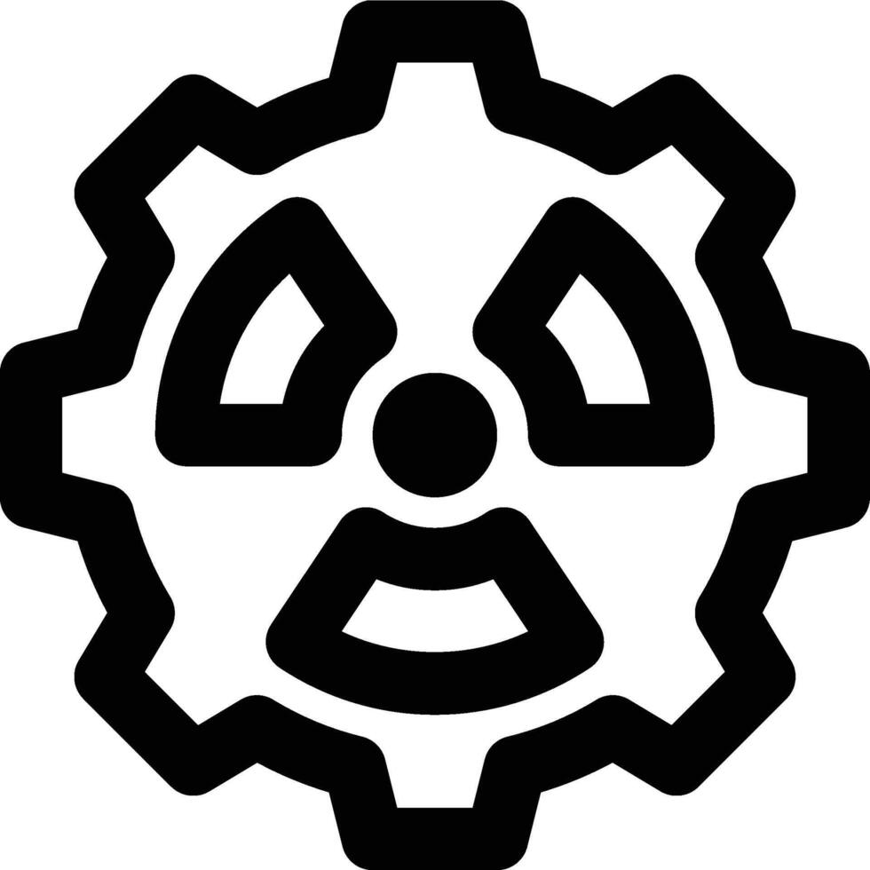 Radiation Engineering, Nuclear Engineering, Radiation Outline Icon vector