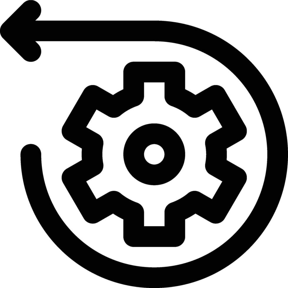 Reverse Engineering, Back Engineering, Engineering Outline Icon vector