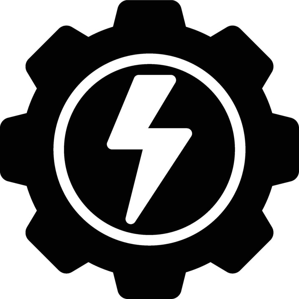 Power Engineering, Electrical Engineering, Electronic Engineering Glyph Solid Icon vector