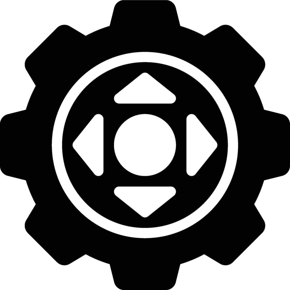 Control Engineering, Automation Engineering, Control System Glyph Solid Icon vector