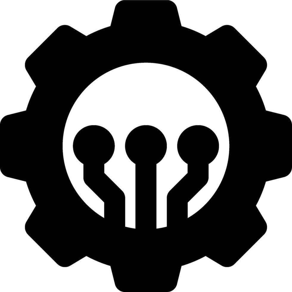 System Engineering, Application Engineering, System Glyph Solid Icon vector
