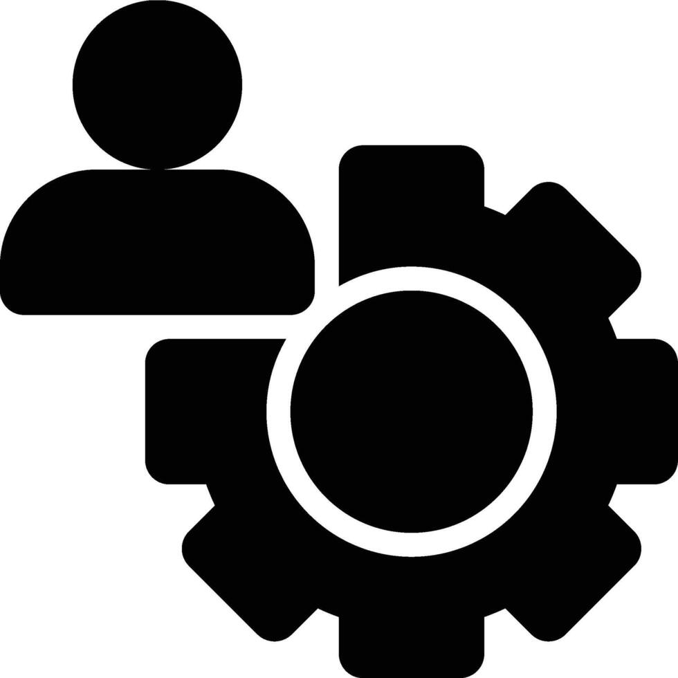 Personalization, Engineering, Social Engineering Glyph Solid Icon vector