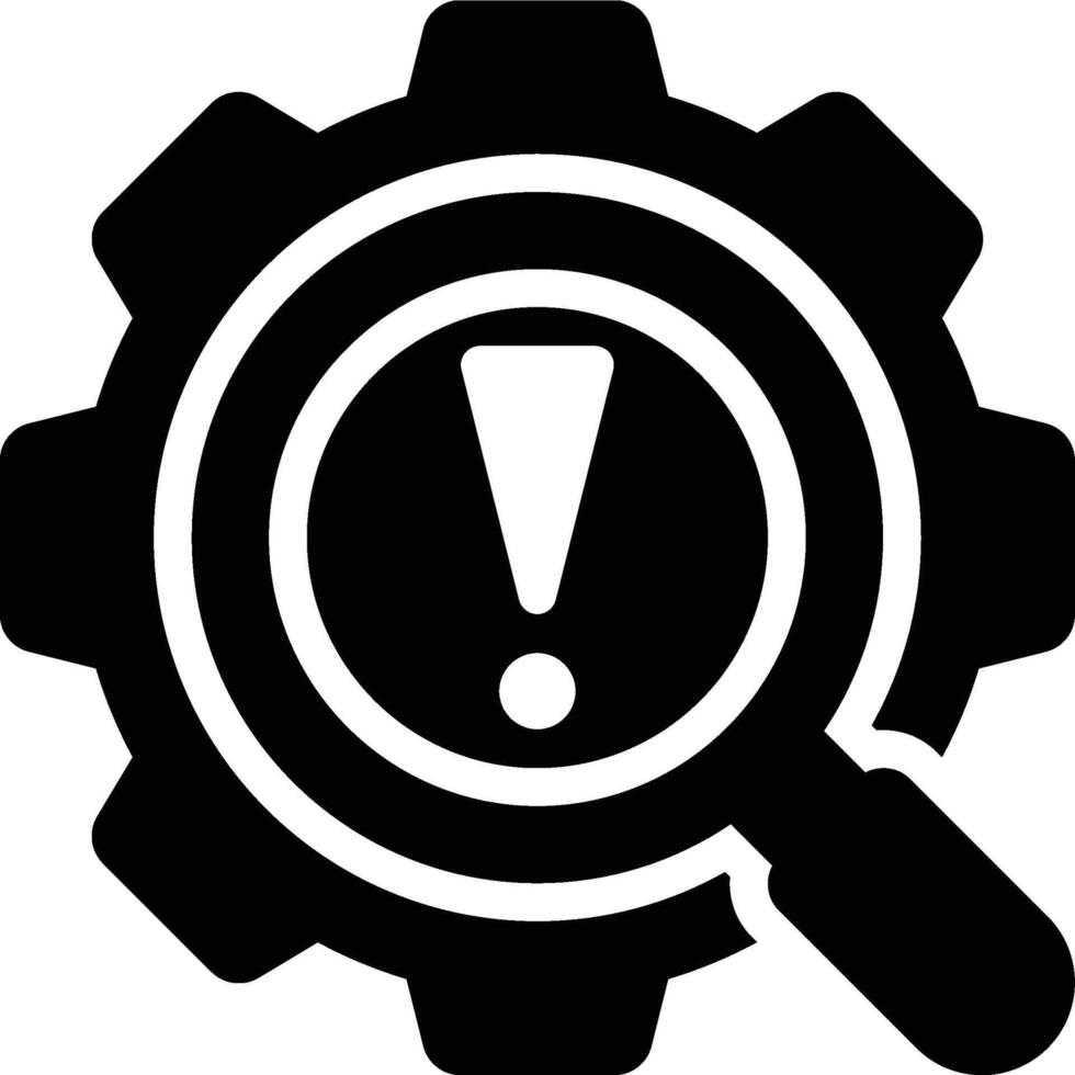 Risk Analysis, Risk Management, Engineering Glyph Solid Icon vector