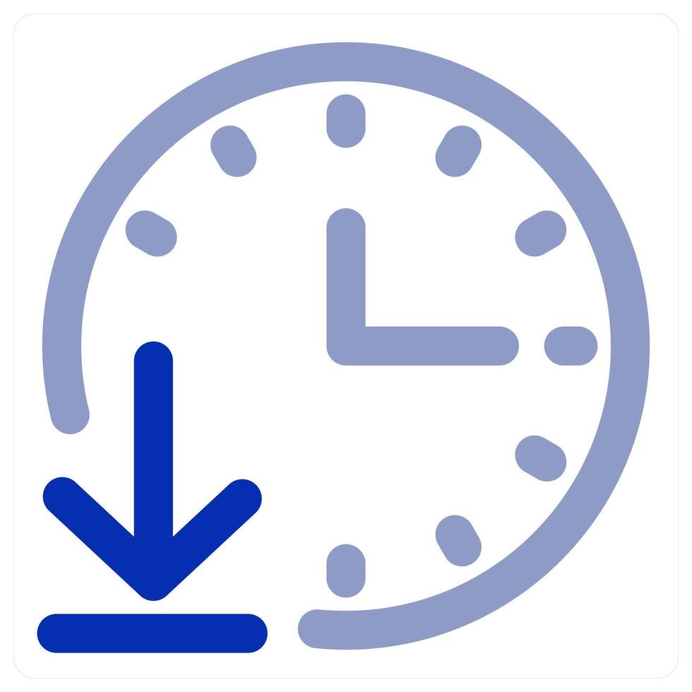 Time Download and clock vector
