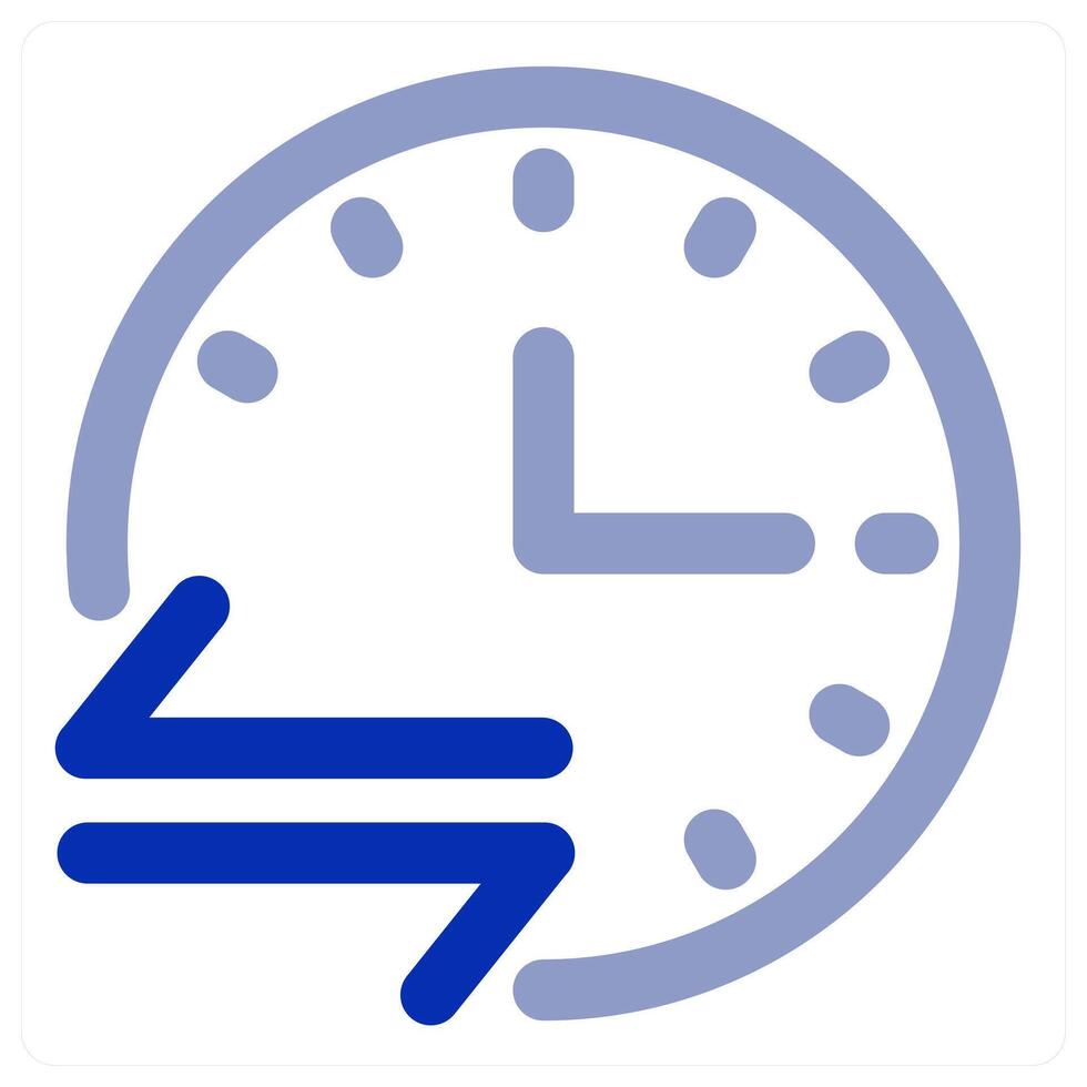 Time Sync and clock icon vector
