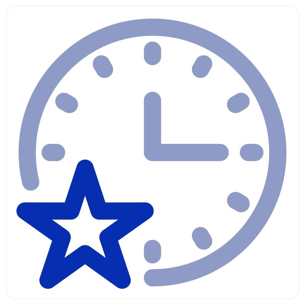 Favorite Time and clock icon vector