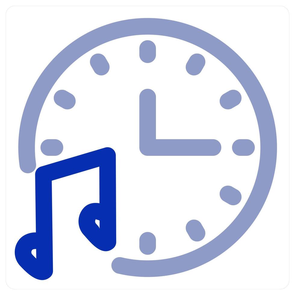 Music Time and clock vector