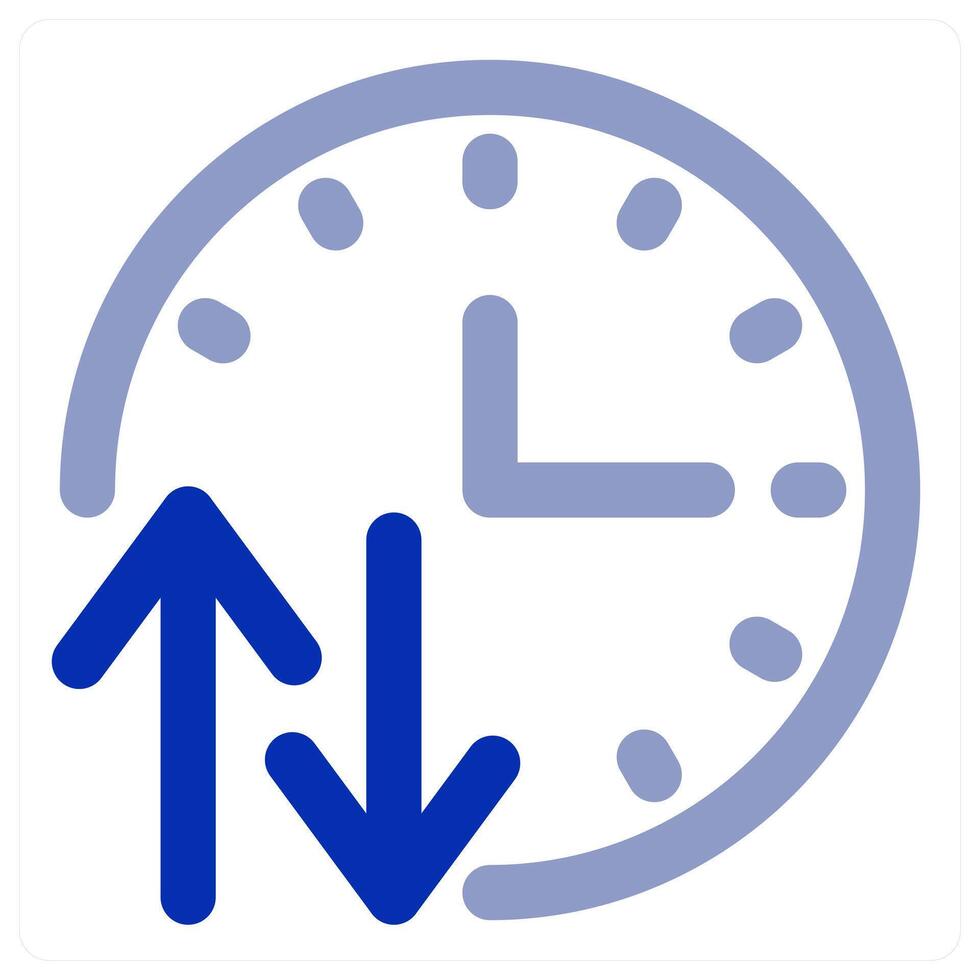 Time and hourglass icon vector