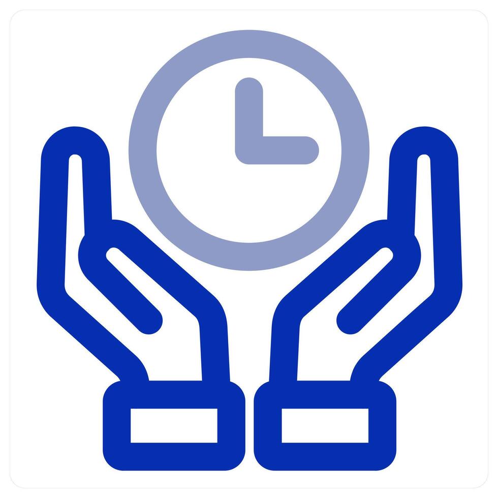 Time and hourglass concept icon vector