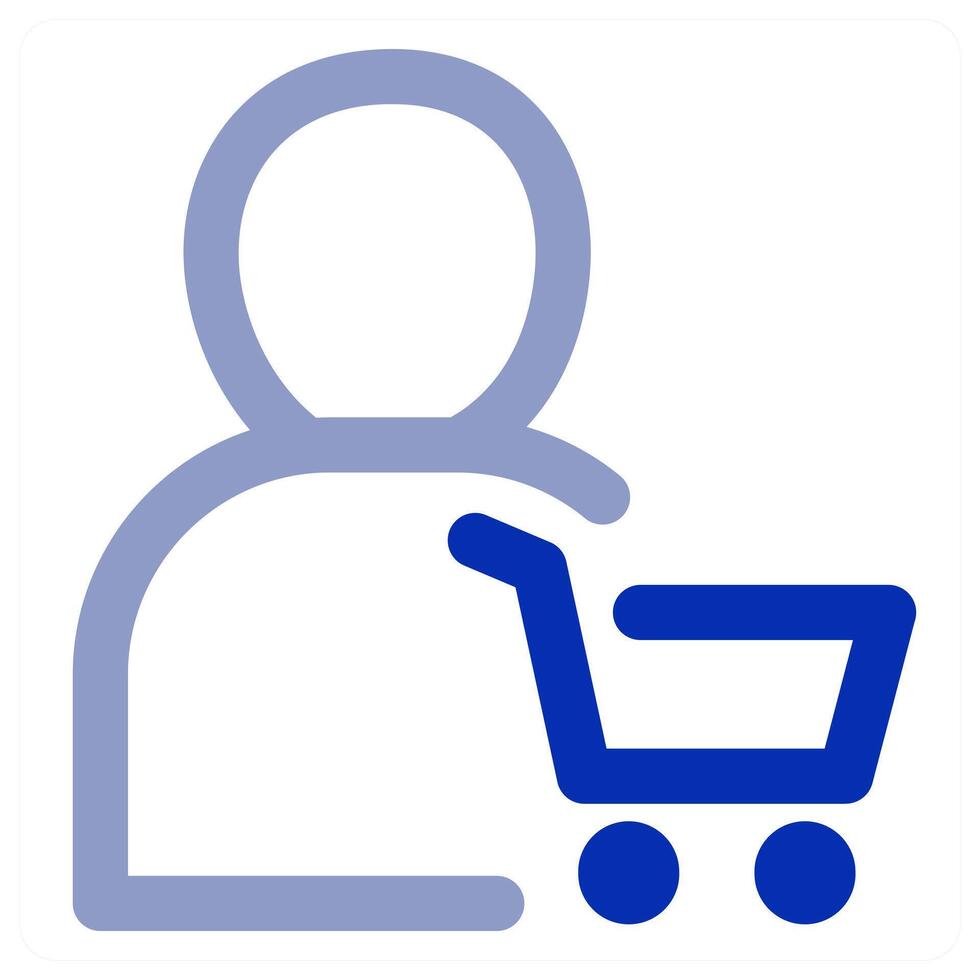 User Cart and profile icon vector