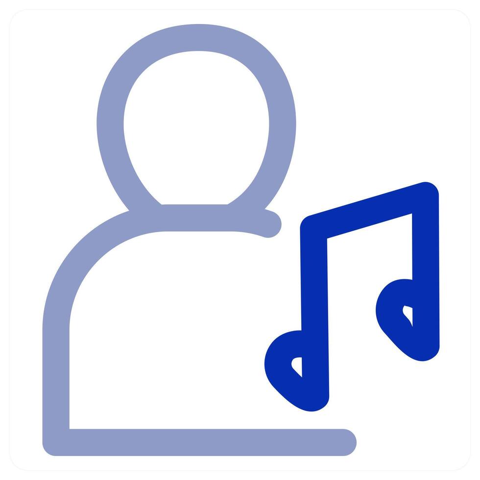 Listen Music and profile vector