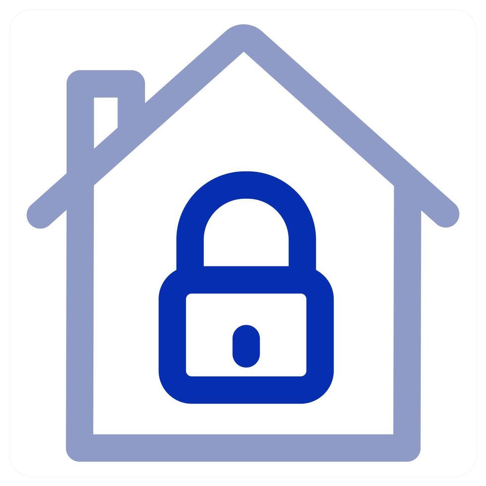 Home Lock and house vector