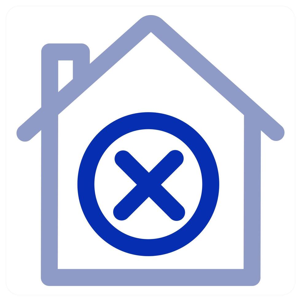 Wrong Home and house vector