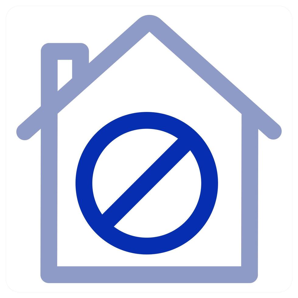 Home Prohibited and house vector