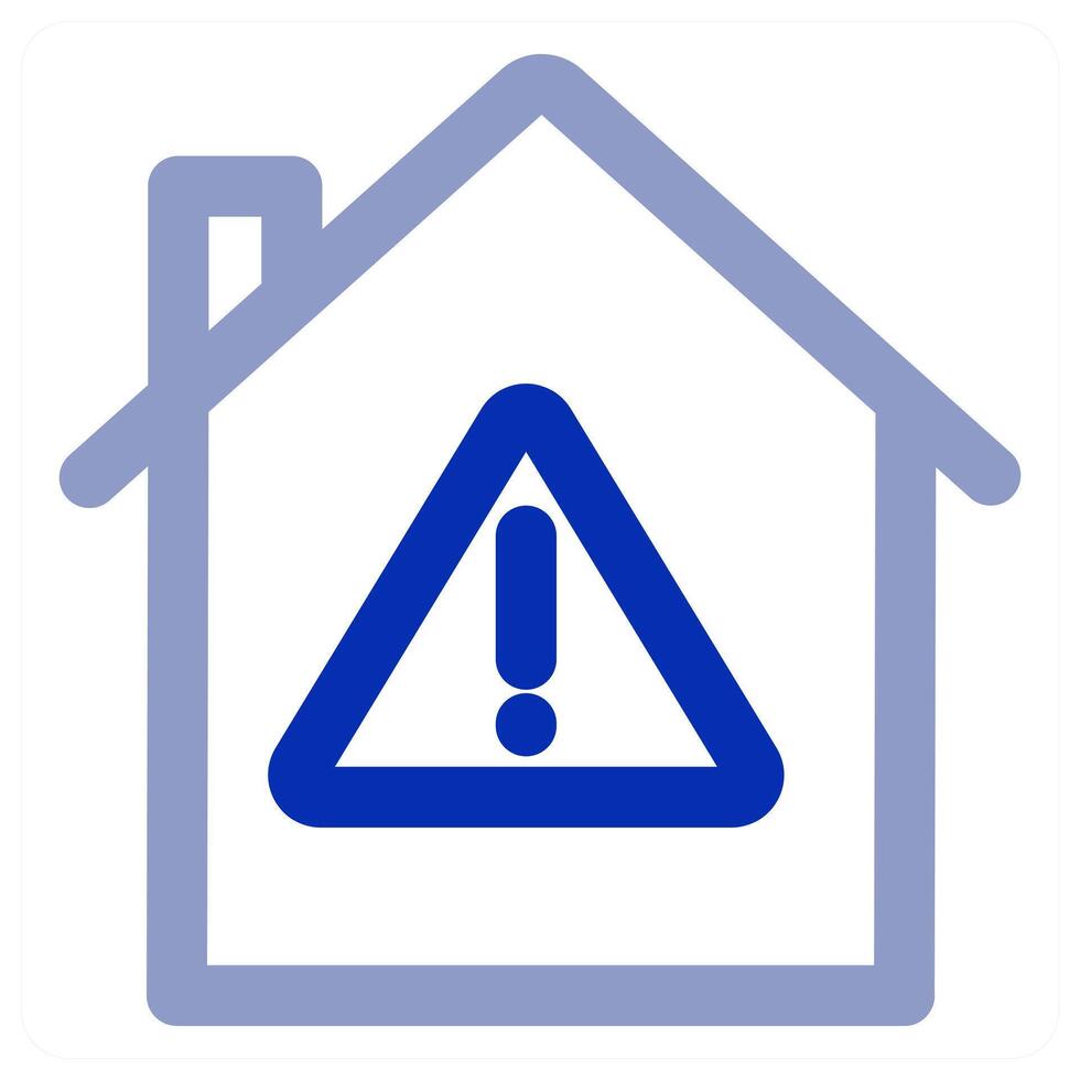 Alert Home and house vector