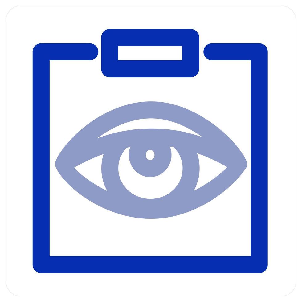 Eye Test Report icon vector