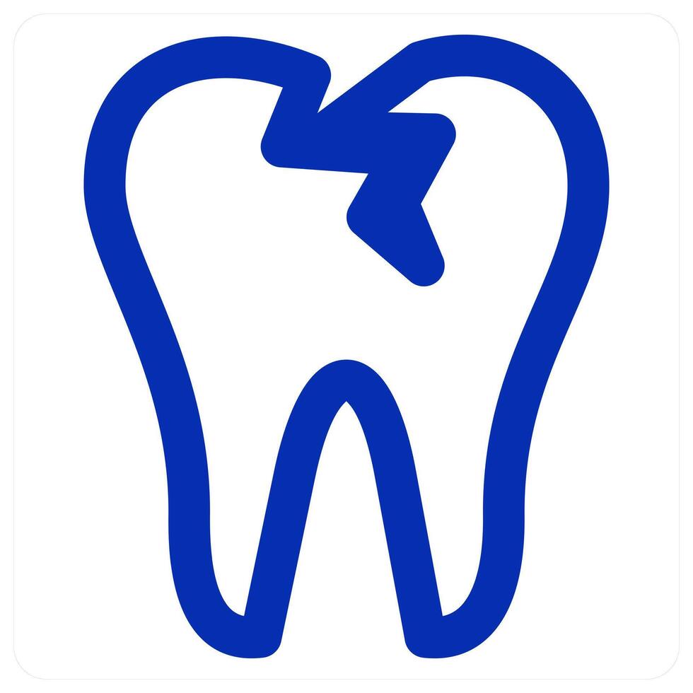 Cracked Tooth and tooth vector