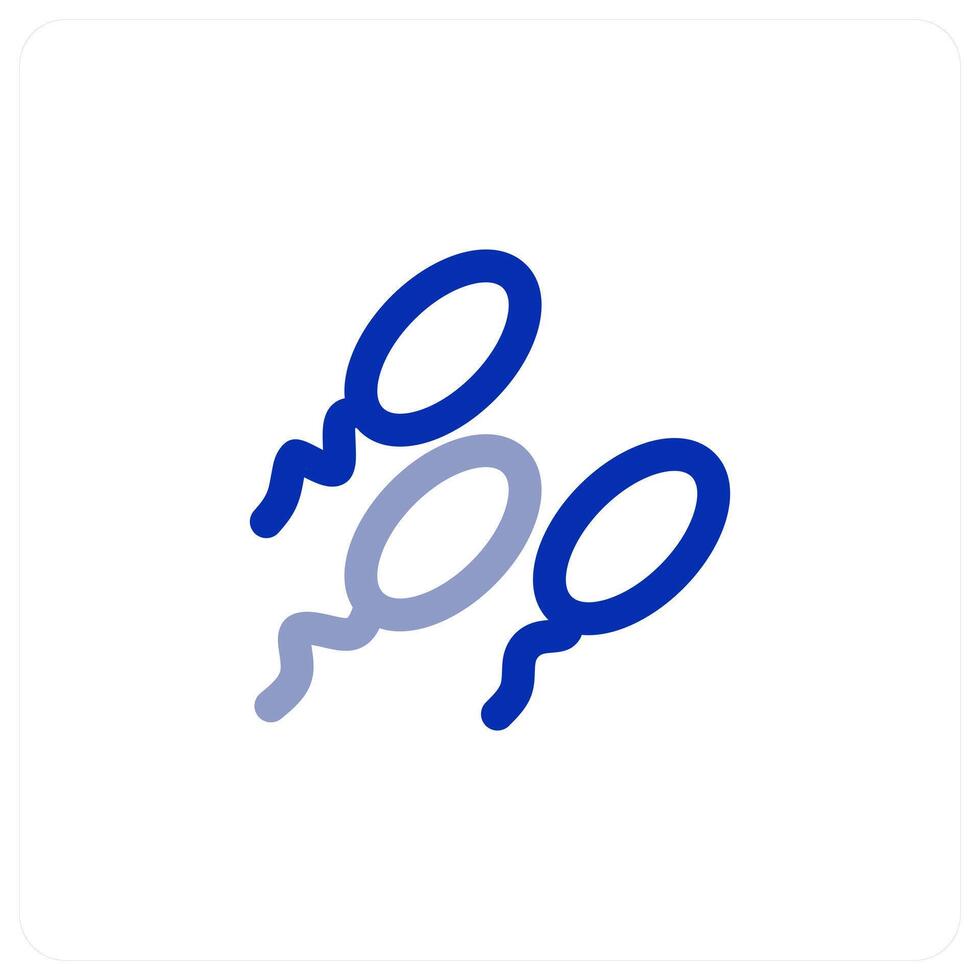 Sperm and reproduction icon vector