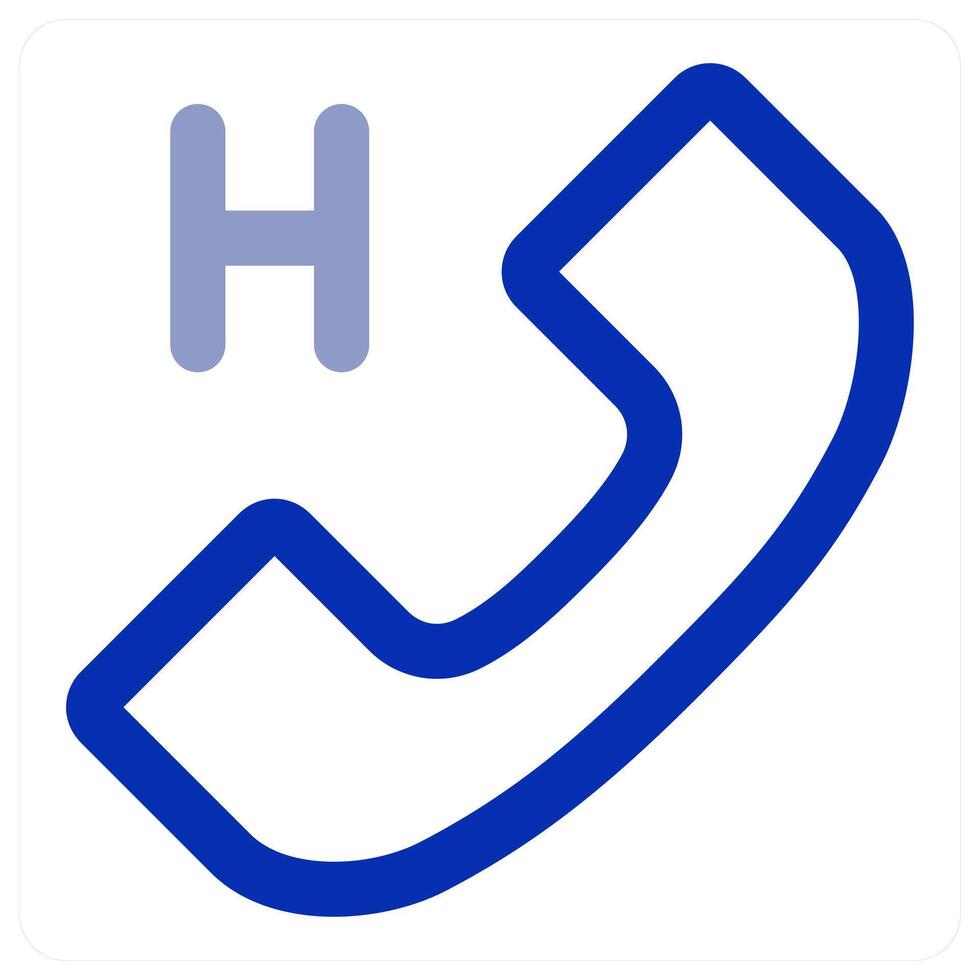 Hospital call and healthcare vector
