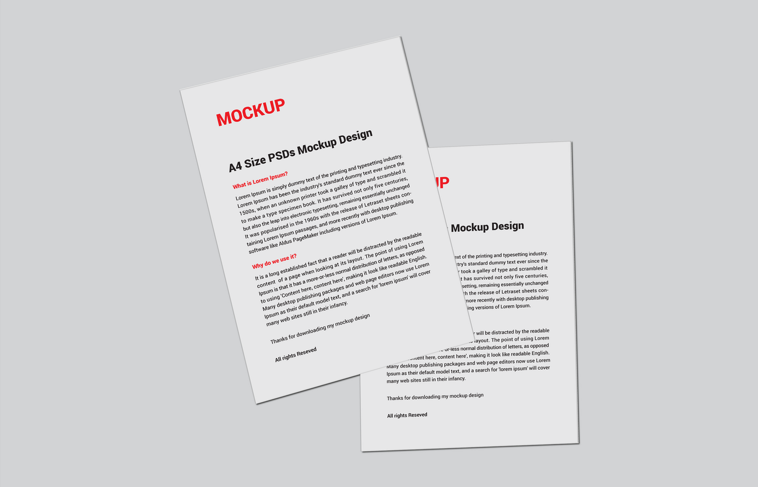Premium Latest Distinguished Menus posters pamphlets invoice Letterhead fax cover flyers Leaflets and Letter two sides 3D Mockup psd