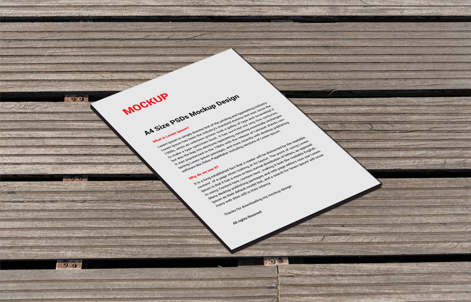Premium Latest Distinguished Menus posters pamphlets invoice Letterhead fax cover flyer Leaflets and Letter one side 3D Mockup with the wooden background psd