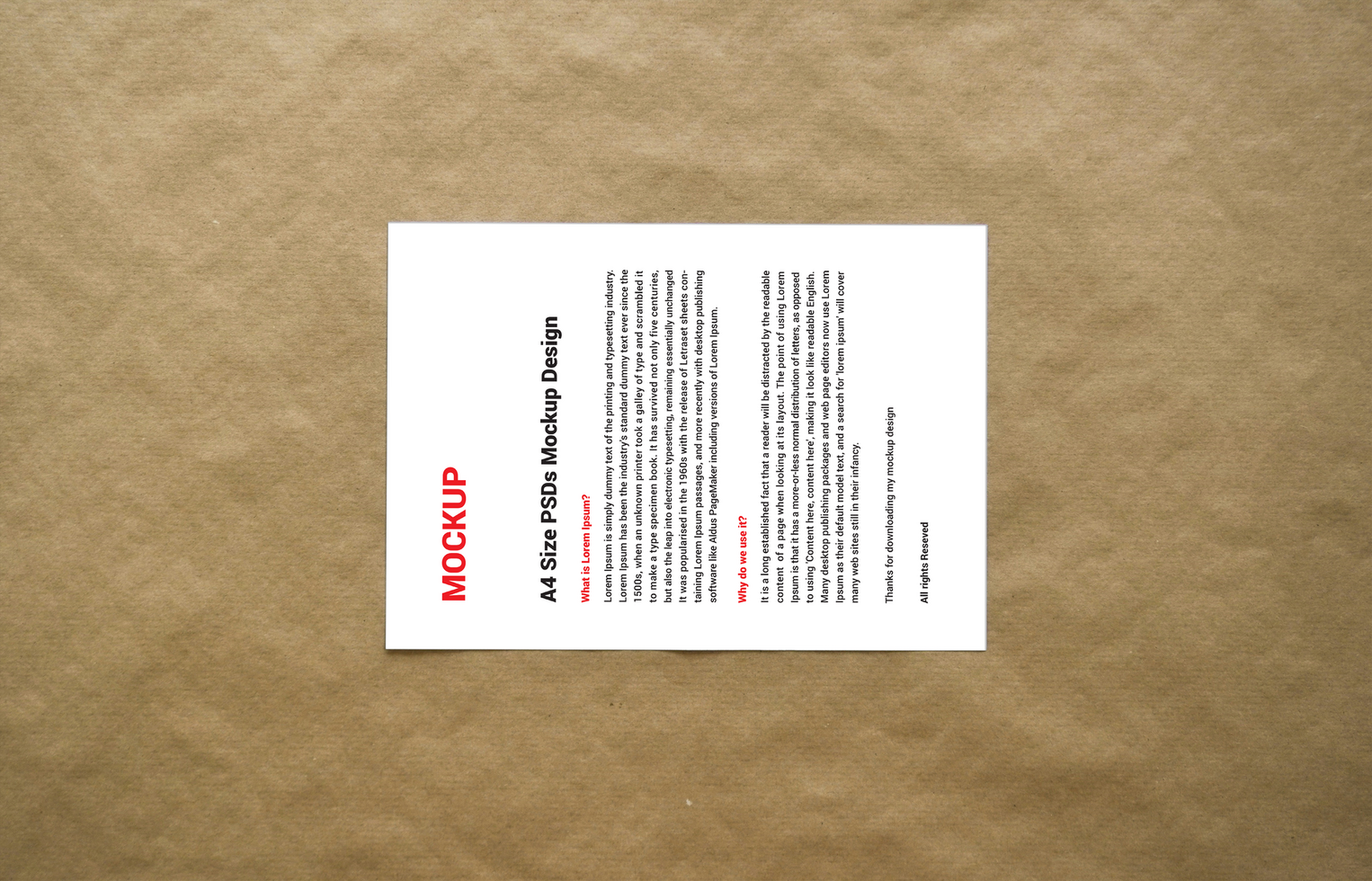 Premium Latest First rate Menus posters pamphlets invoices Letterheads fax cover flyer Leaflet or Letter Mockup psd