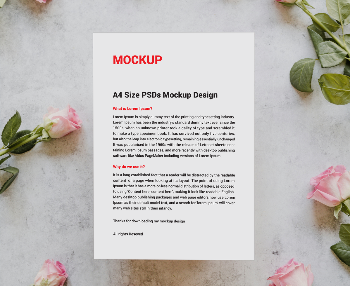 Premium Latest First rate Menus posters pamphlets invoices Letterheads fax covers flyers Leaflets or Letter Mockup psd